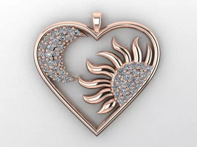 heart necklace 3D print model