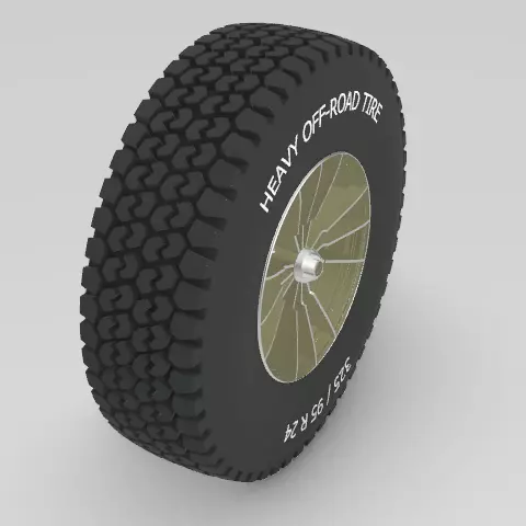 Rim and Tire Free 3D model_0