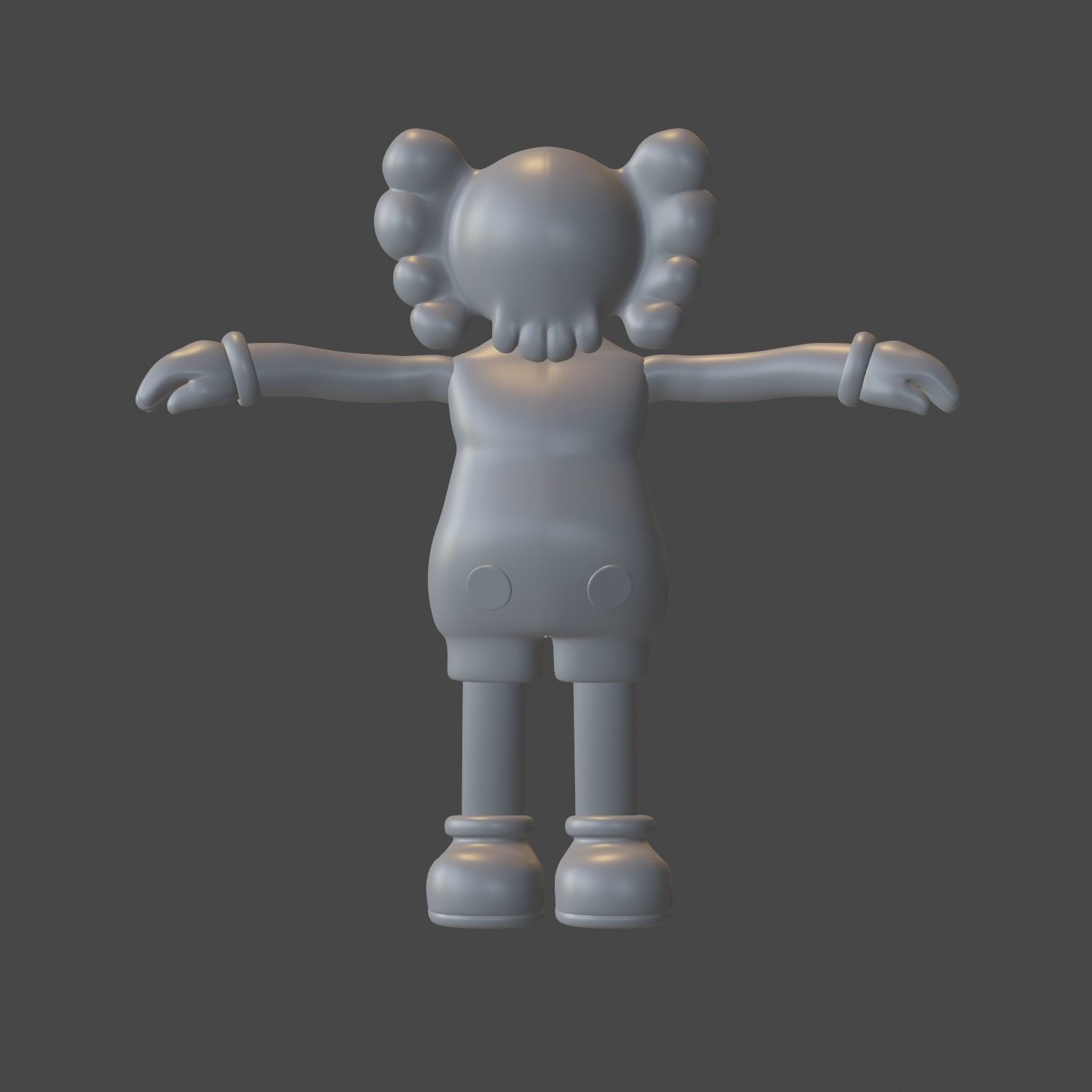 KAWS Companion - Kaws Figure 3D Model - Basic Colorway 3D model_3