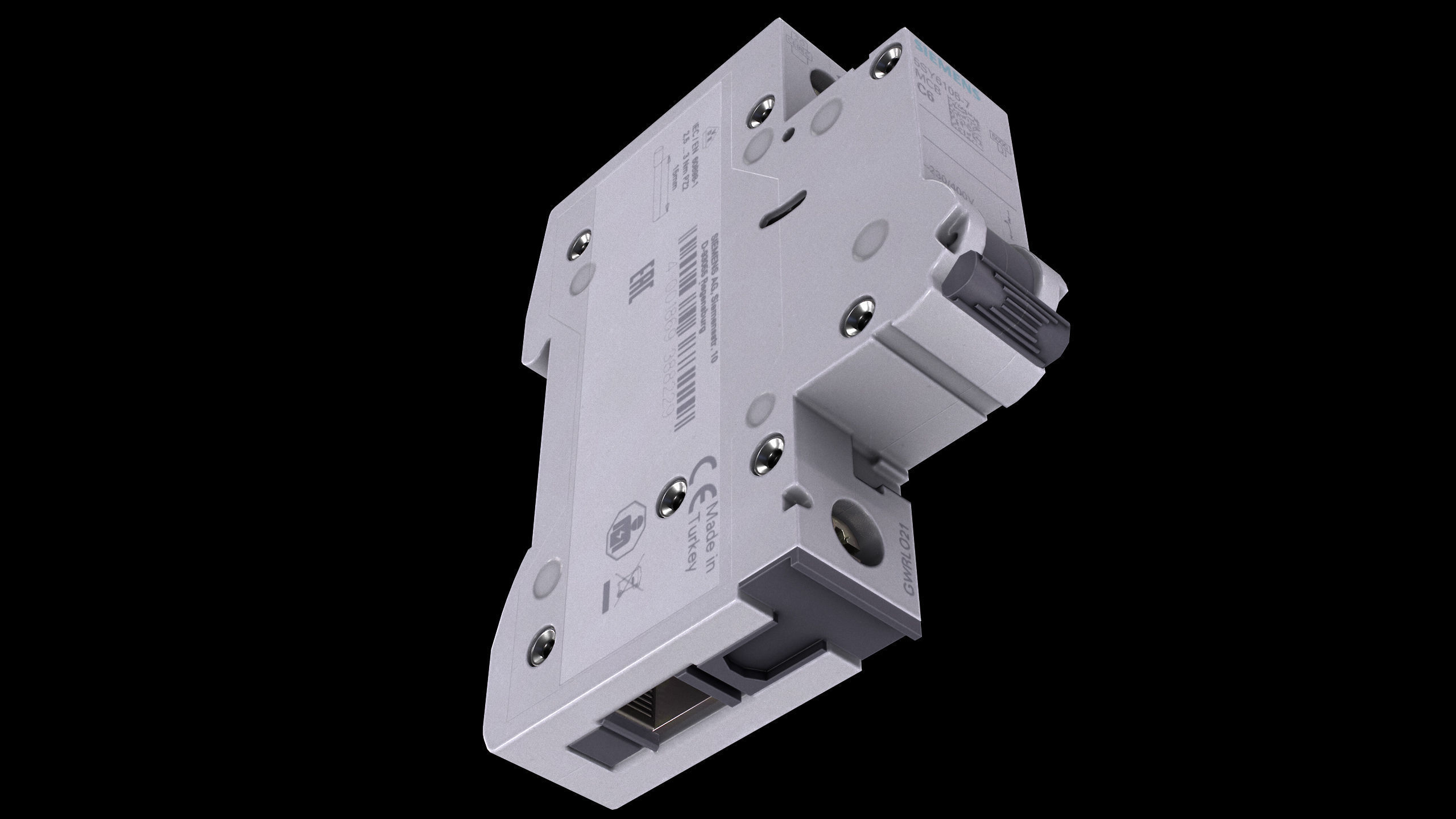 Circuit Breaker Low-poly PBR Low-poly 3D model_3