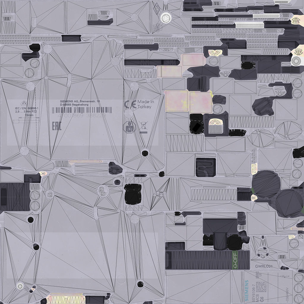 Circuit Breaker Low-poly PBR Low-poly 3D model_13