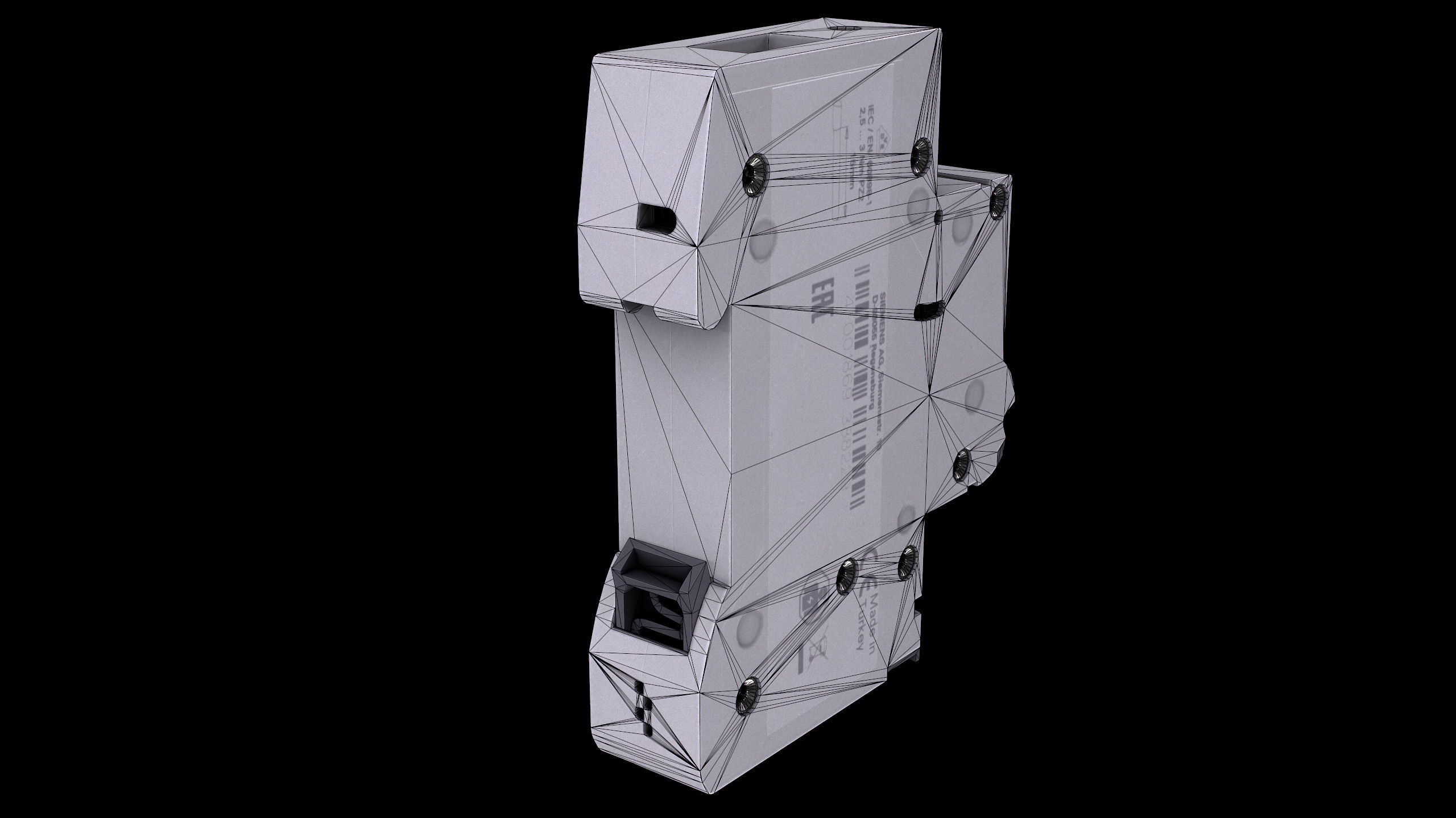 Circuit Breaker Low-poly PBR Low-poly 3D model_8