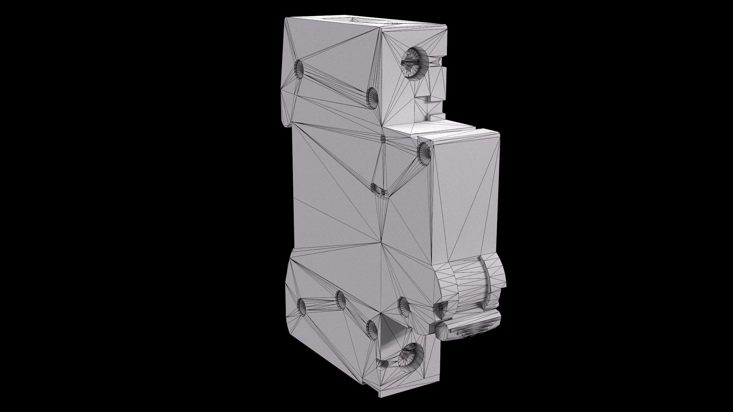 Circuit Breaker Low-poly PBR Low-poly 3D model_12