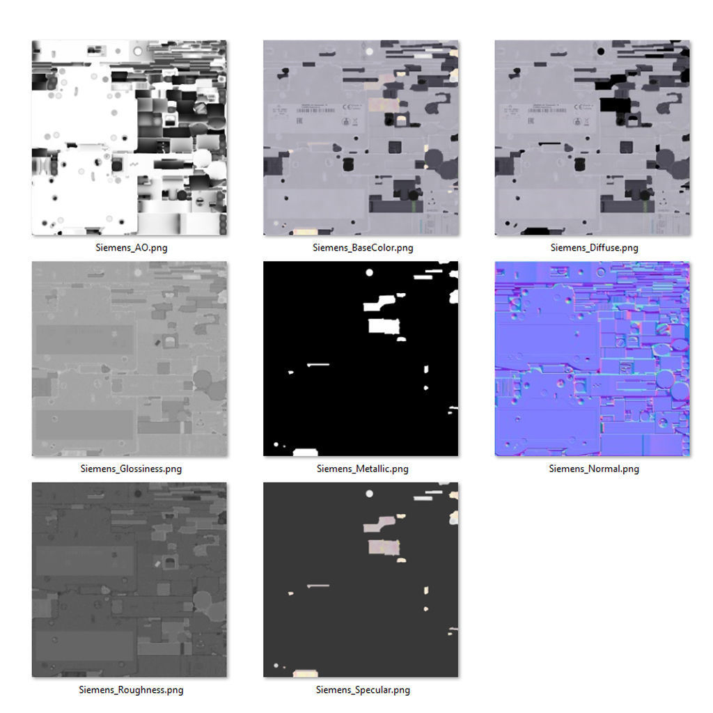 Circuit Breaker Low-poly PBR Low-poly 3D model_14