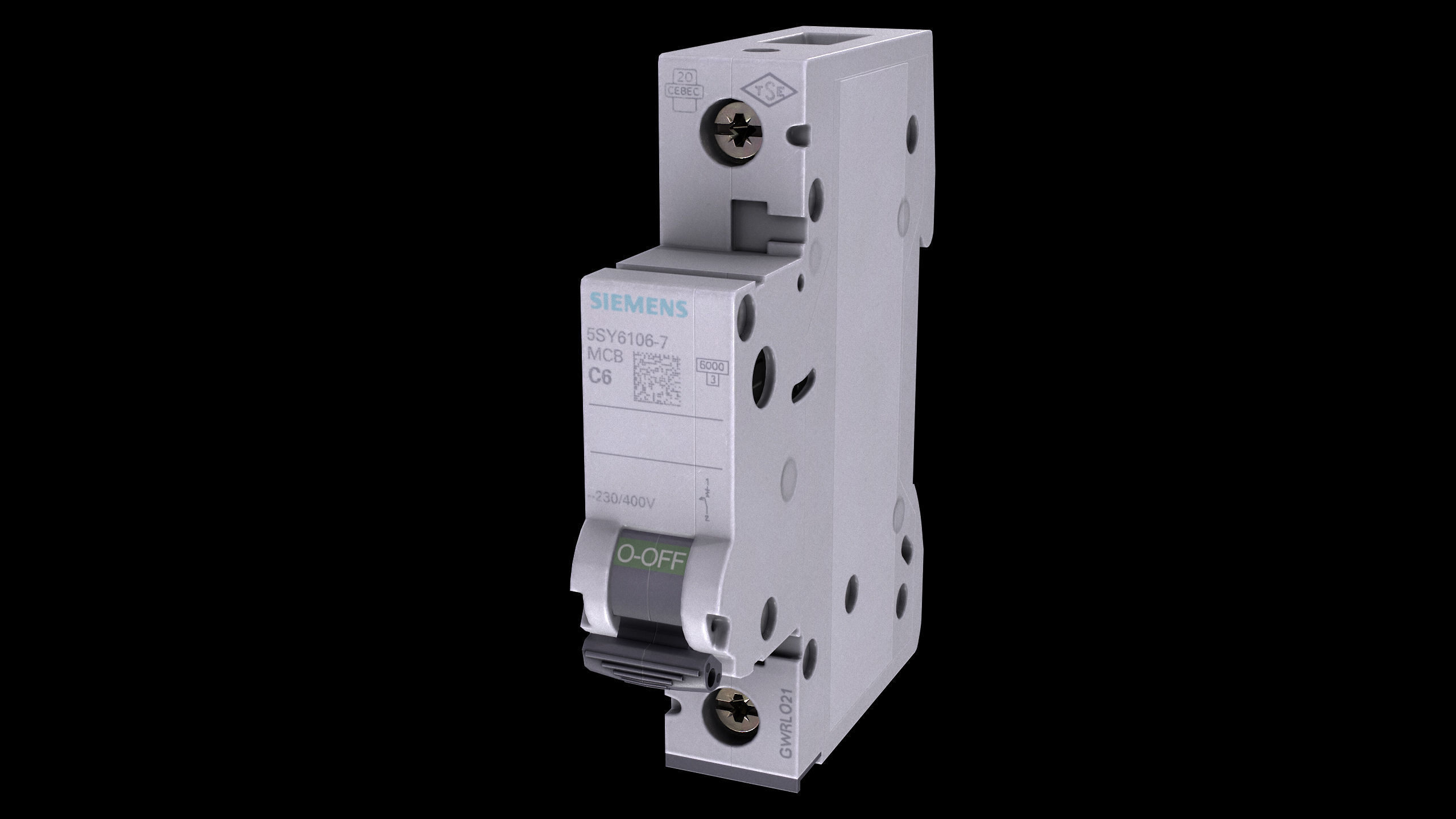 Circuit Breaker Low-poly PBR Low-poly 3D model_5