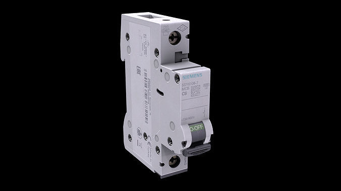 Circuit Breaker Low-poly PBR Low-poly 3D model