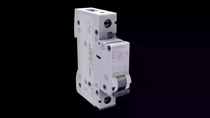 Circuit Breaker Low-poly PBR Low-poly 3D model