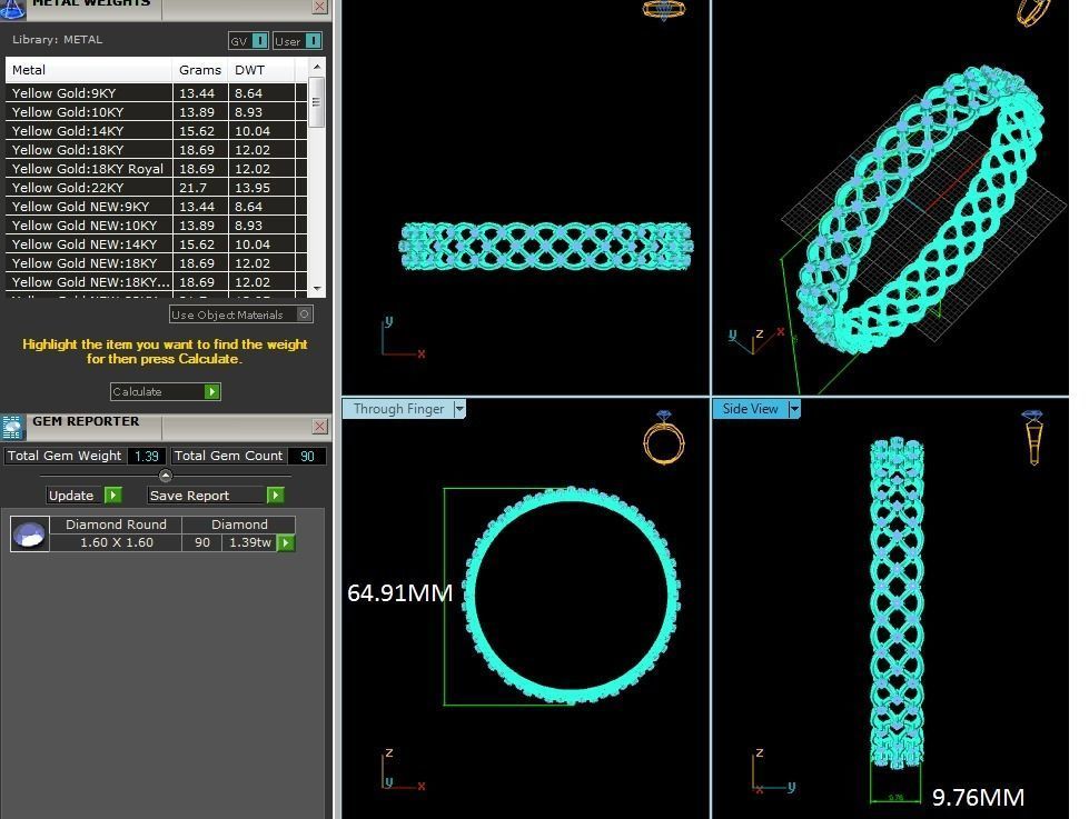 Women Bangle 3dm render detail 3D print model 3D print model_8