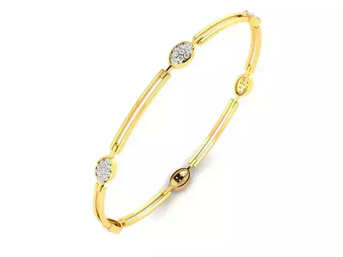 Women Bangle 3dm render detail 3D print model