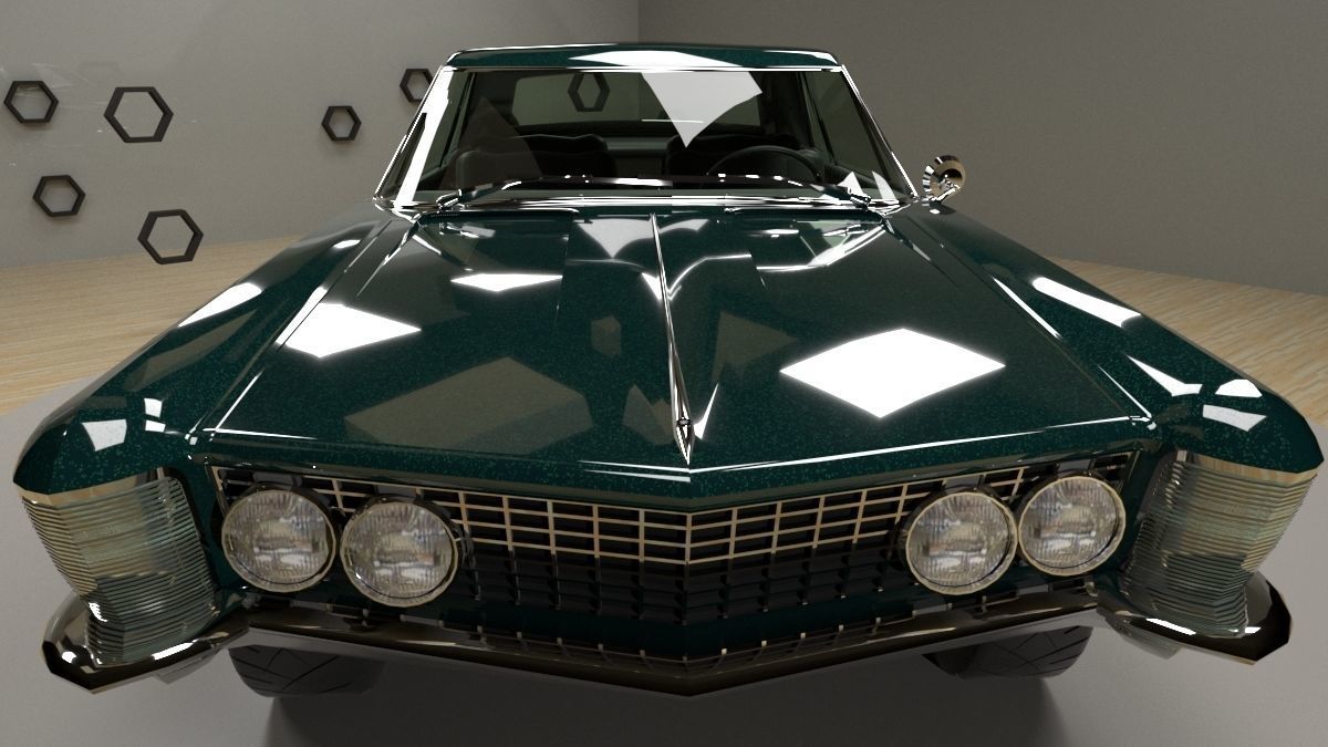 Buick Riviera 1963 3D model_4