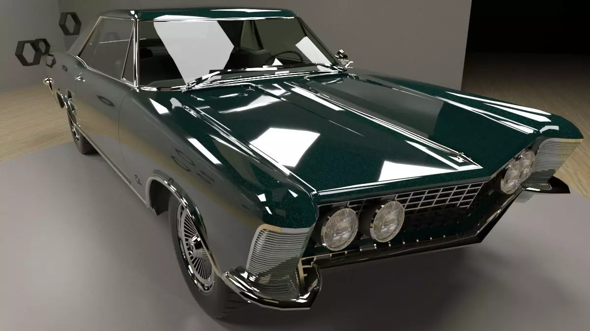 Buick Riviera 1963 3D model_0