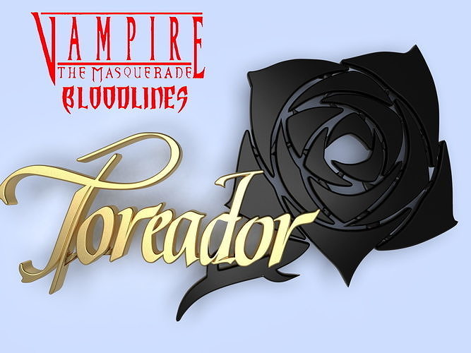 Vampire The Masquerade Bloodlines cosplay Toreador  pendant 3D print model
