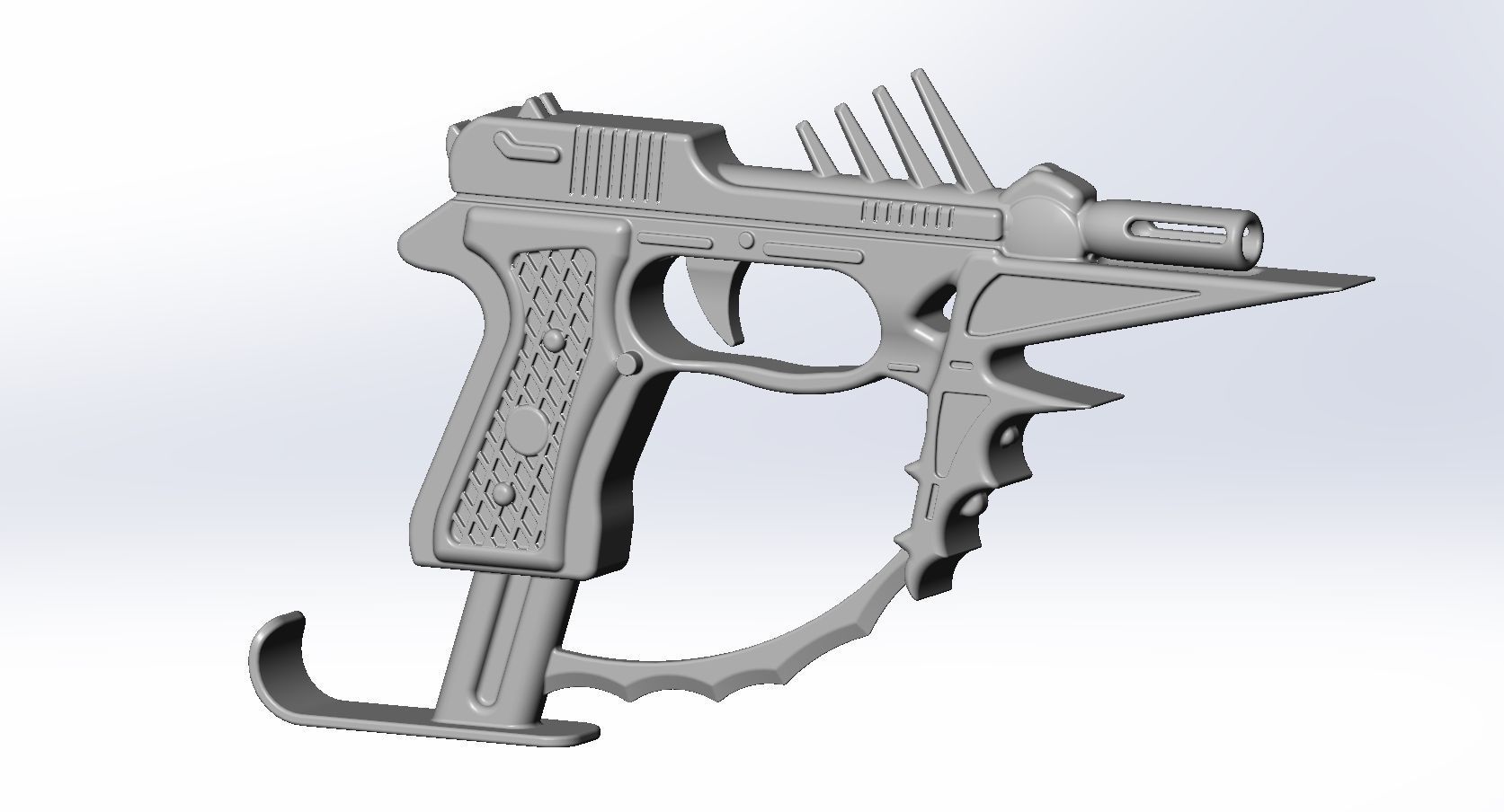 Black Bullet Kagetane Hiruko Guns Basic Models 3D model_4