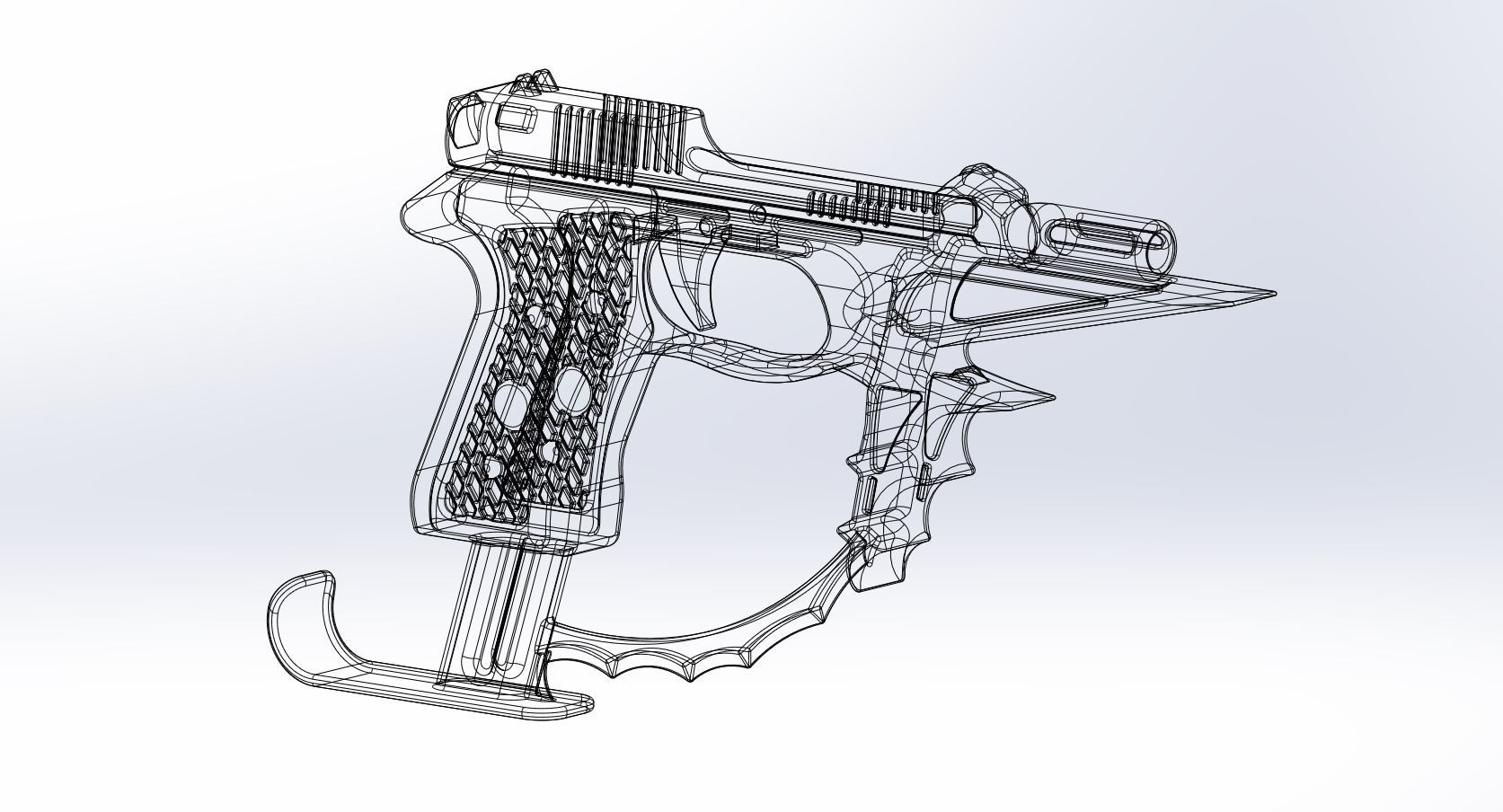 Black Bullet Kagetane Hiruko Guns Basic Models 3D model_6