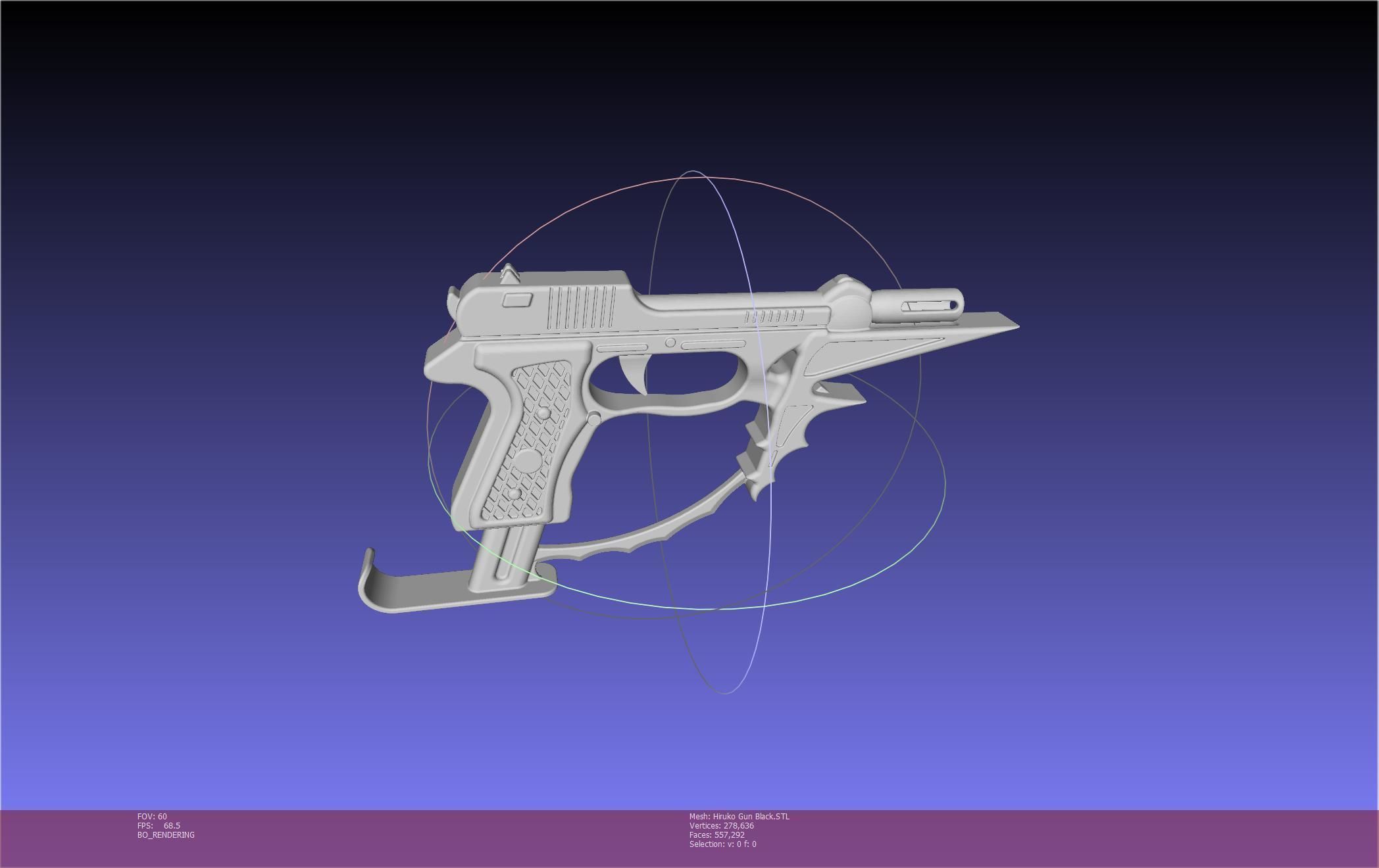 Black Bullet Kagetane Hiruko Guns Basic Models 3D model_17
