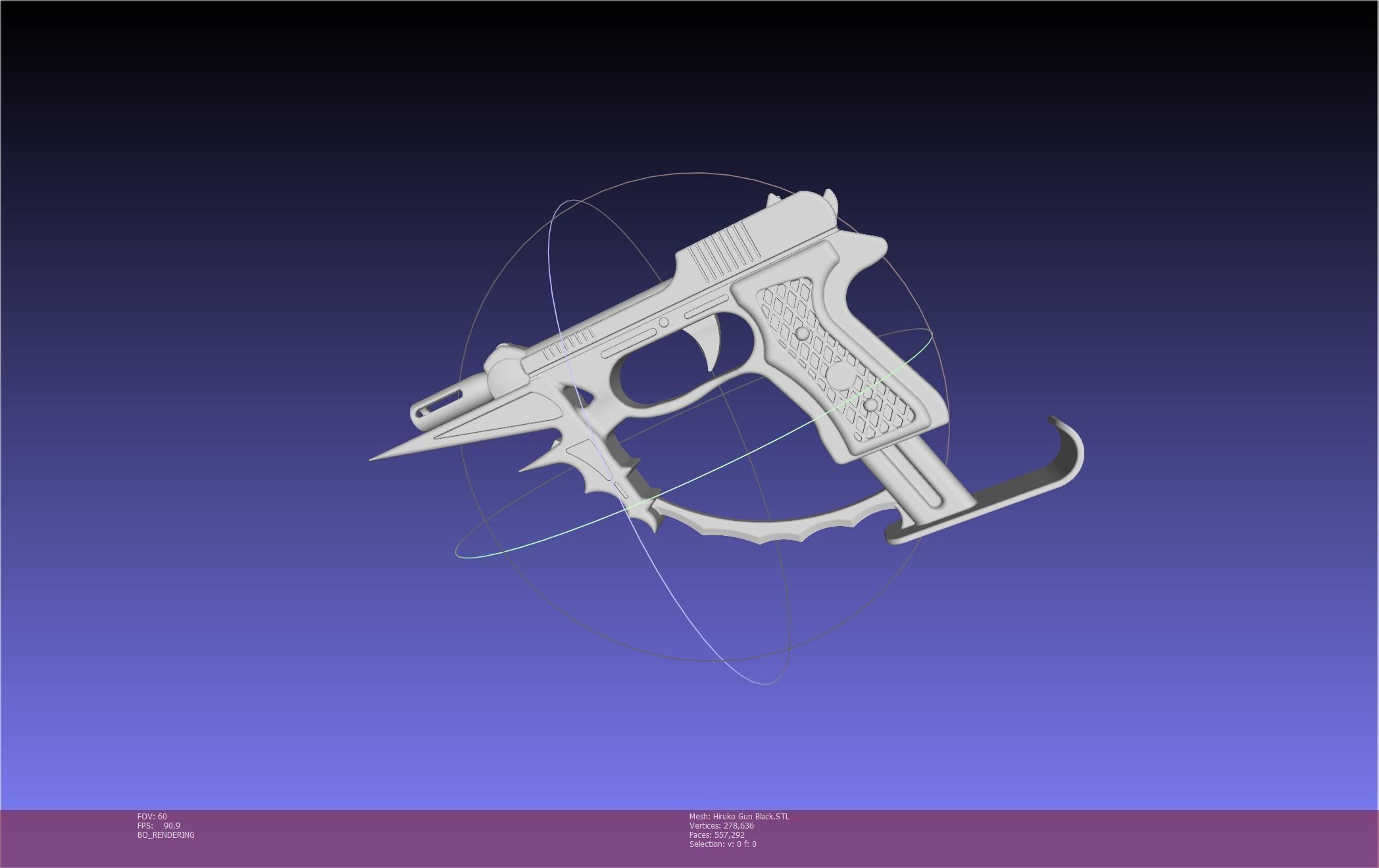 Black Bullet Kagetane Hiruko Guns Basic Models 3D model_32