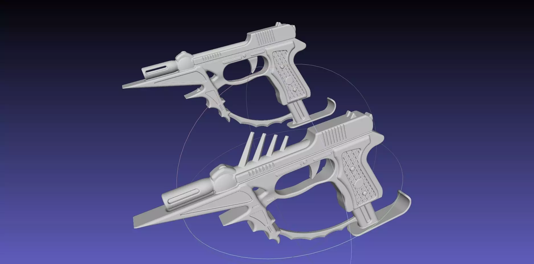 Black Bullet Kagetane Hiruko Guns Basic Models 3D model_0