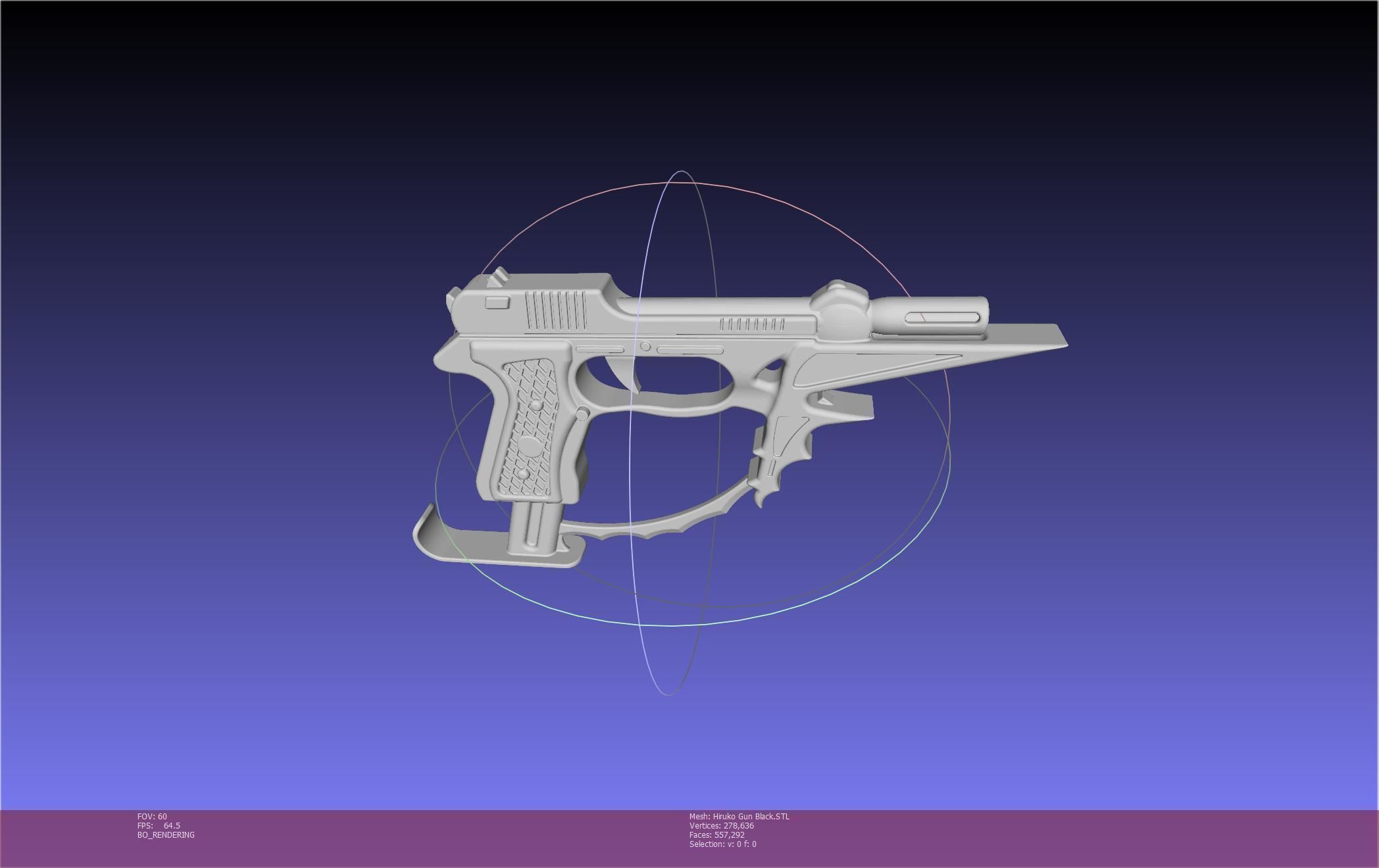 Black Bullet Kagetane Hiruko Guns Basic Models 3D model_12