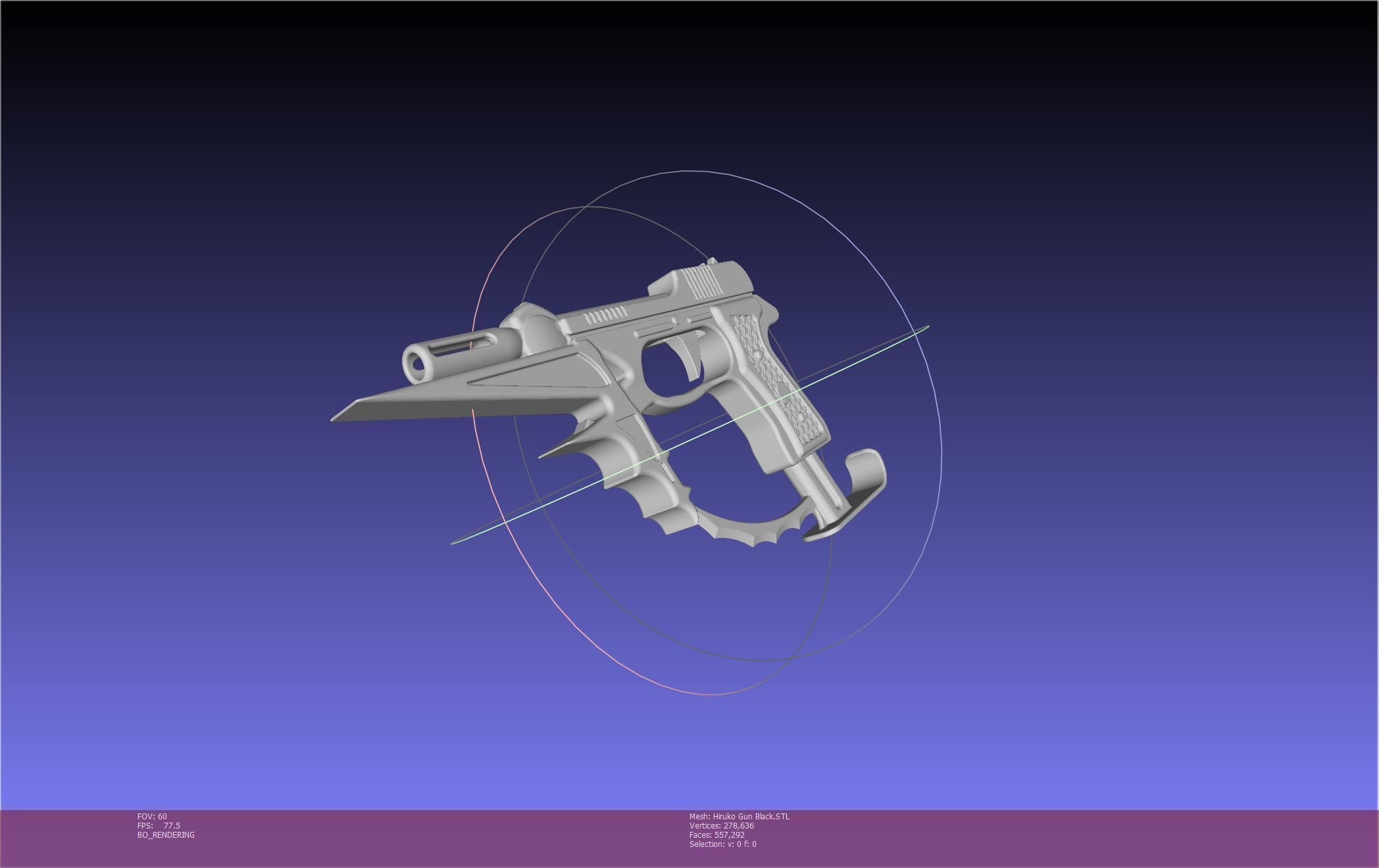 Black Bullet Kagetane Hiruko Guns Basic Models 3D model_87