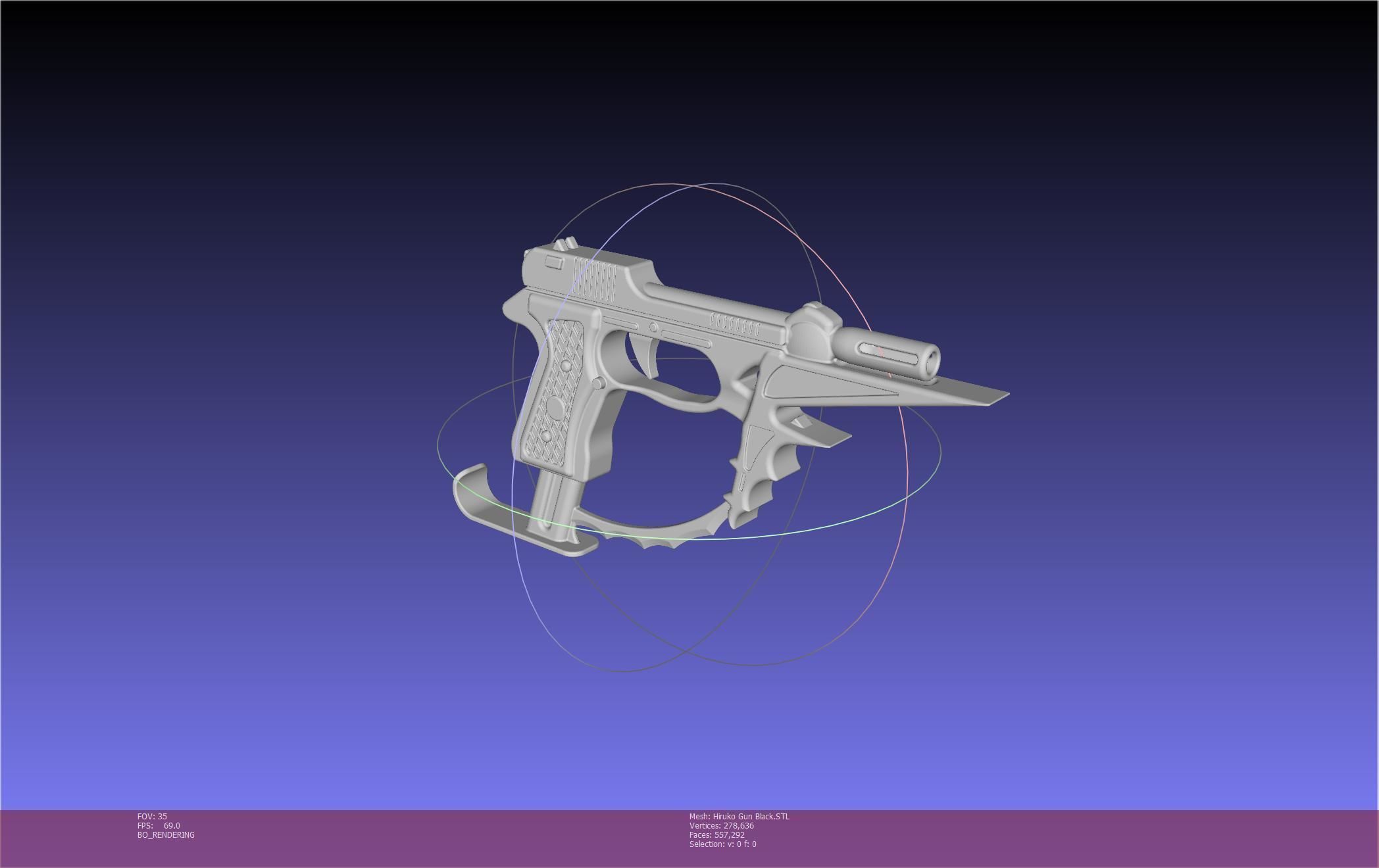 Black Bullet Kagetane Hiruko Guns Basic Models 3D model_91