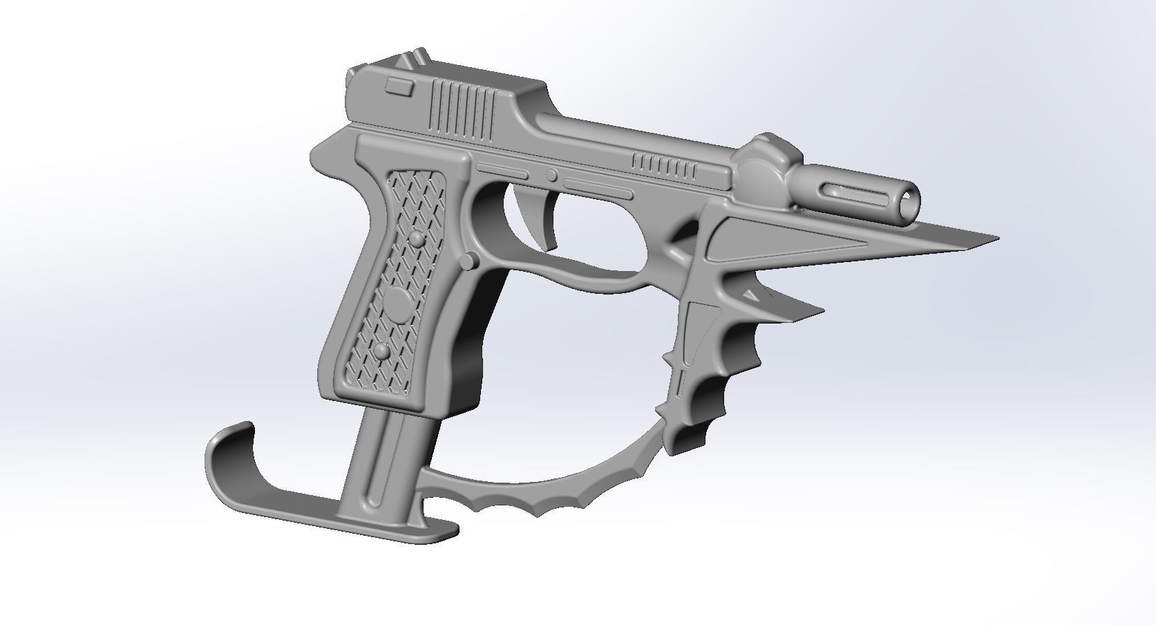 Black Bullet Kagetane Hiruko Guns Basic Models 3D model_3