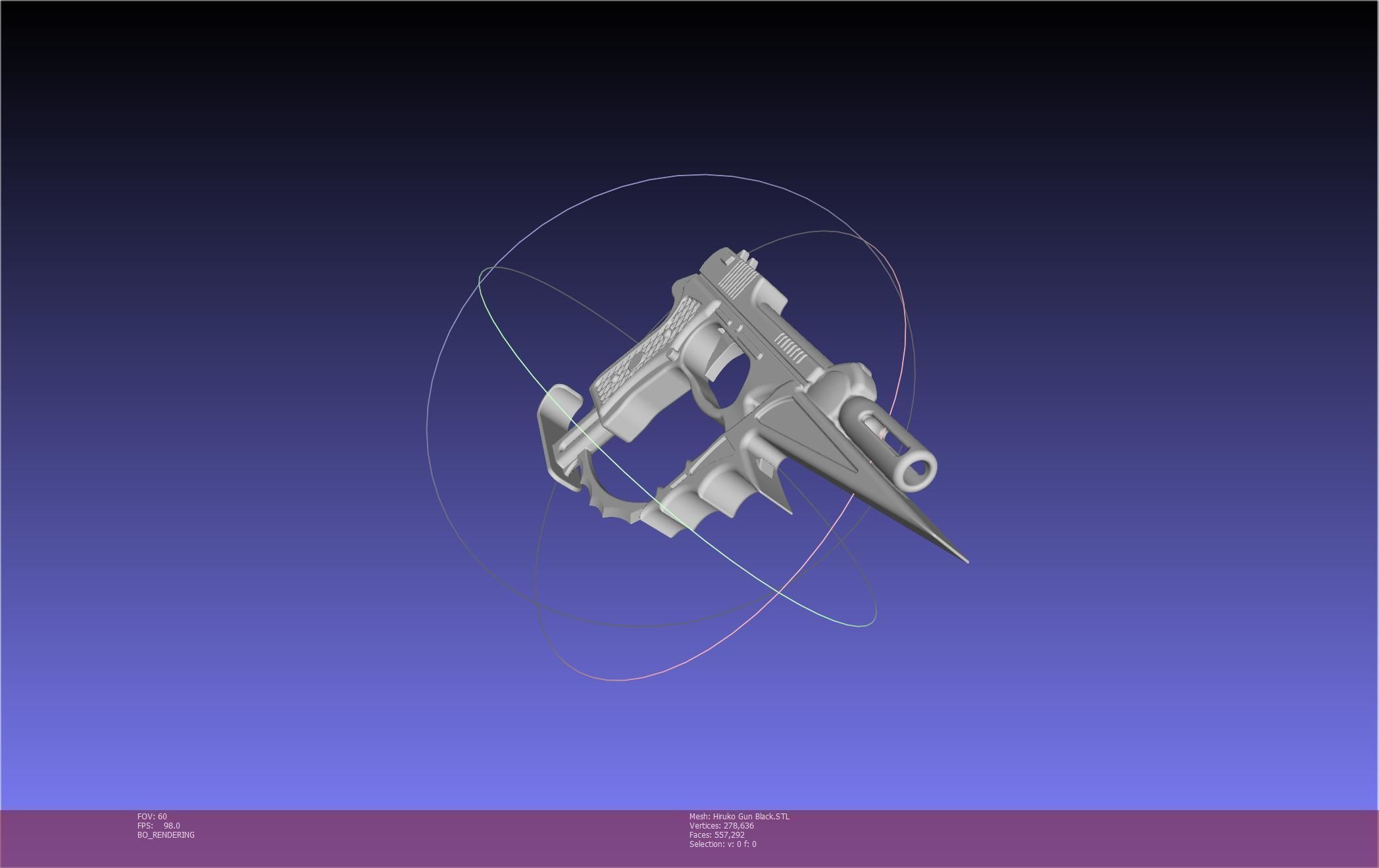 Black Bullet Kagetane Hiruko Guns Basic Models 3D model_83