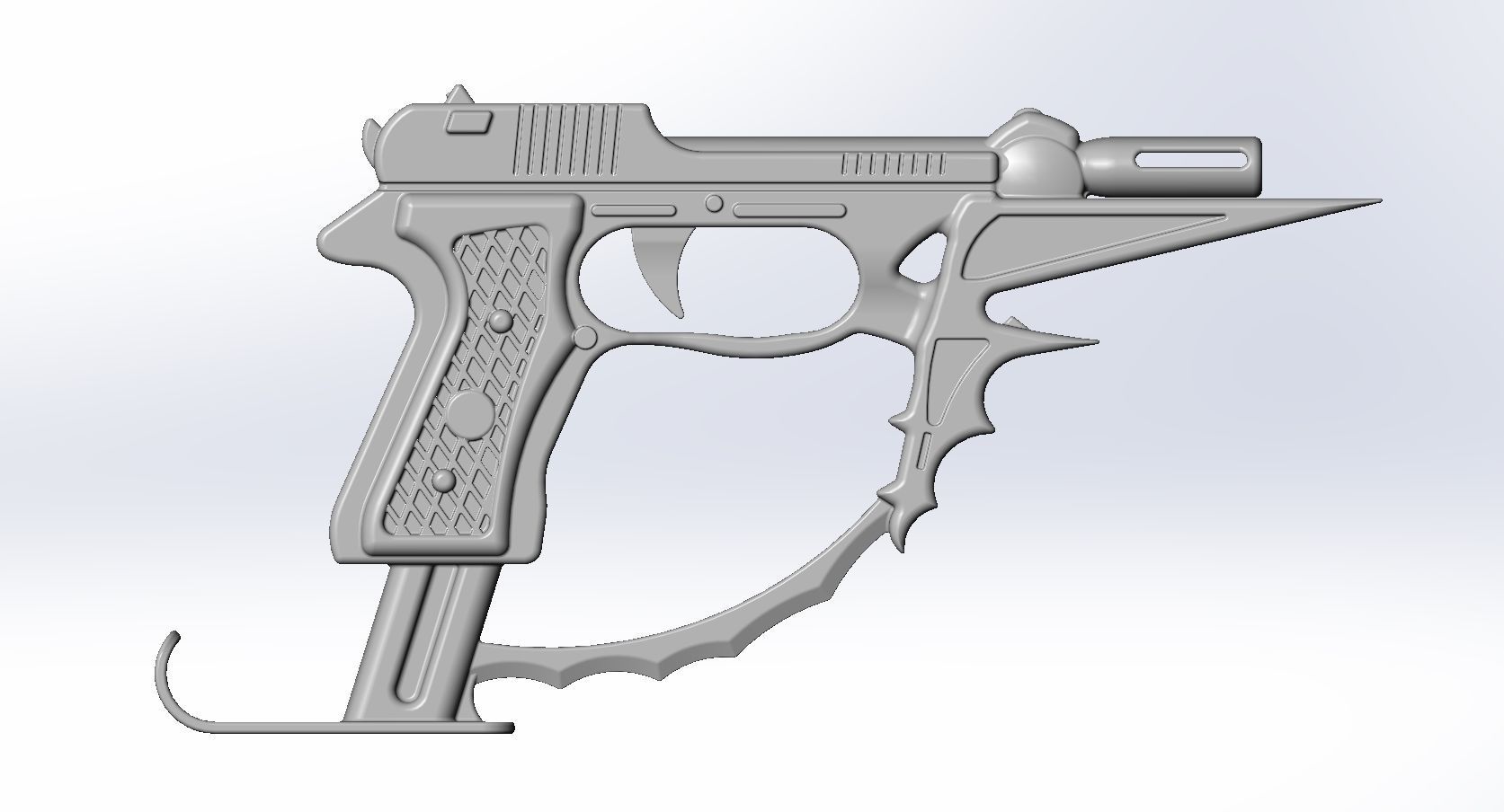 Black Bullet Kagetane Hiruko Guns Basic Models 3D model_7