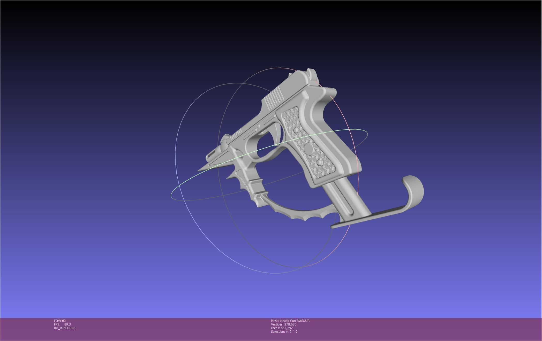 Black Bullet Kagetane Hiruko Guns Basic Models 3D model_88