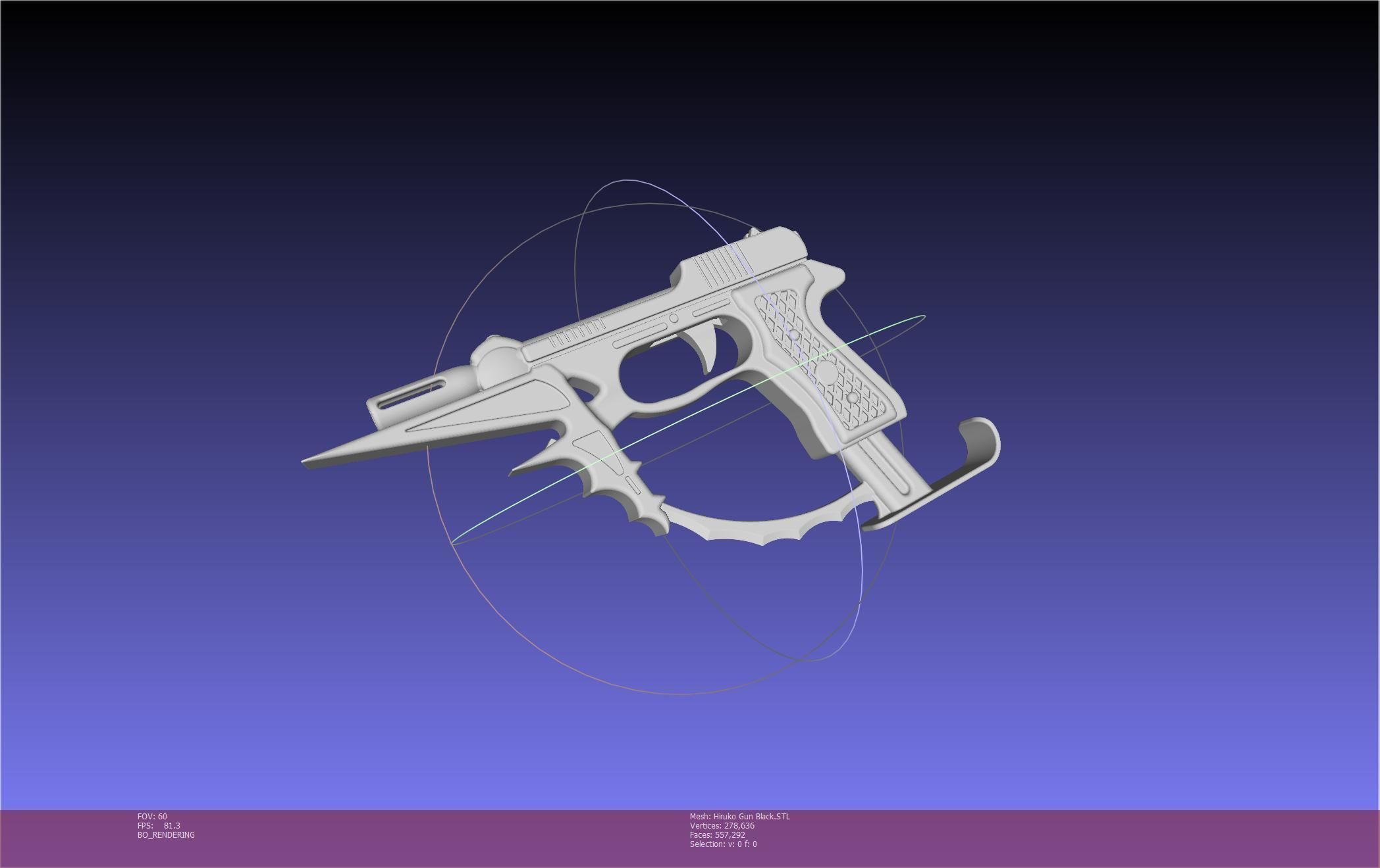 Black Bullet Kagetane Hiruko Guns Basic Models 3D model_33