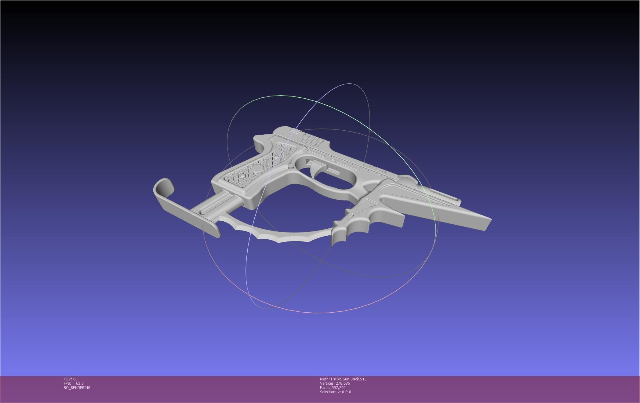 Black Bullet Kagetane Hiruko Guns Basic Models 3D model_79