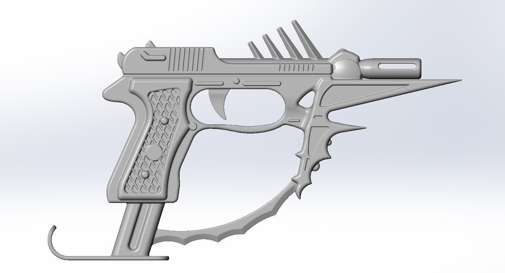 Black Bullet Kagetane Hiruko Guns Basic Models 3D model_9