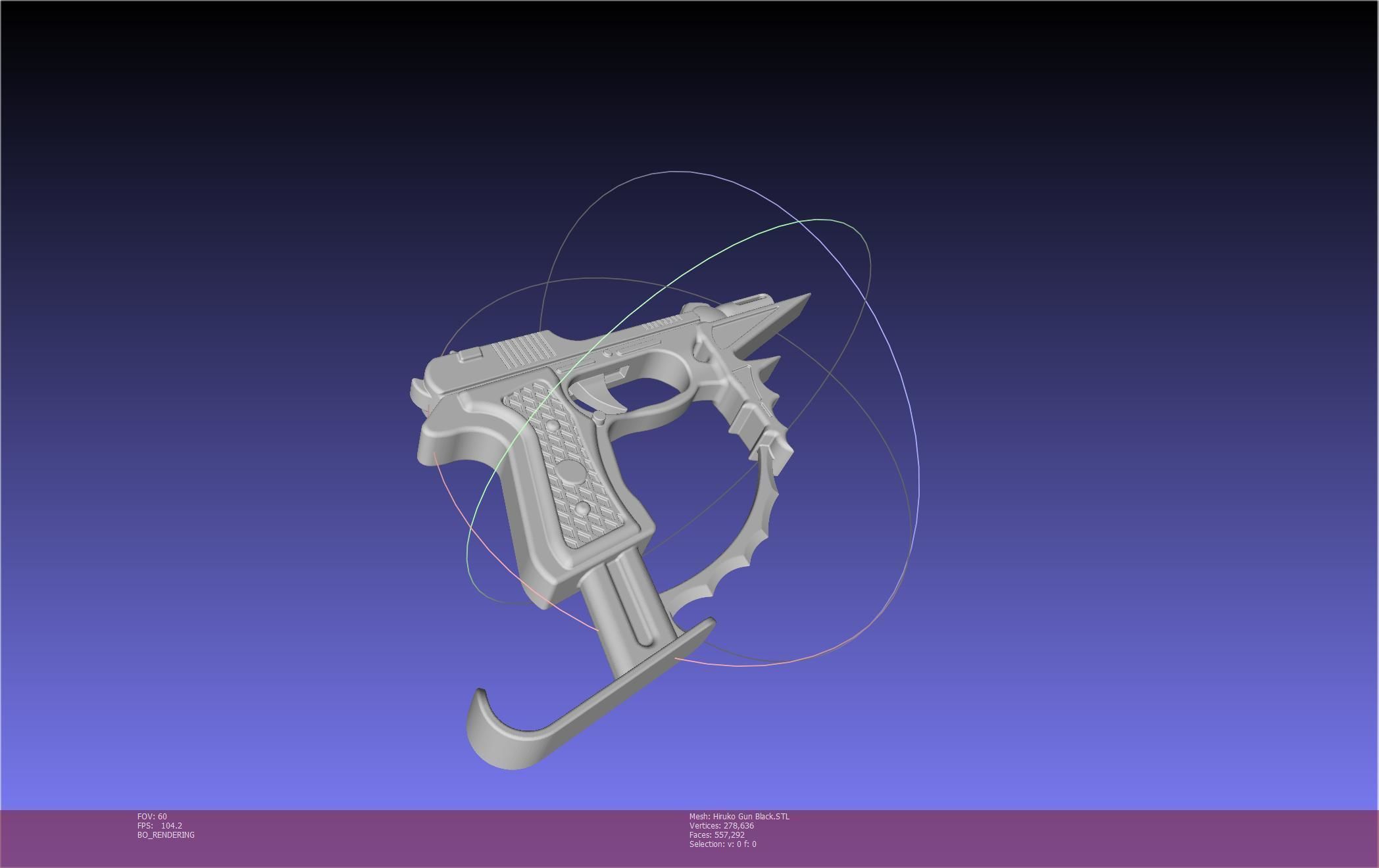 Black Bullet Kagetane Hiruko Guns Basic Models 3D model_82