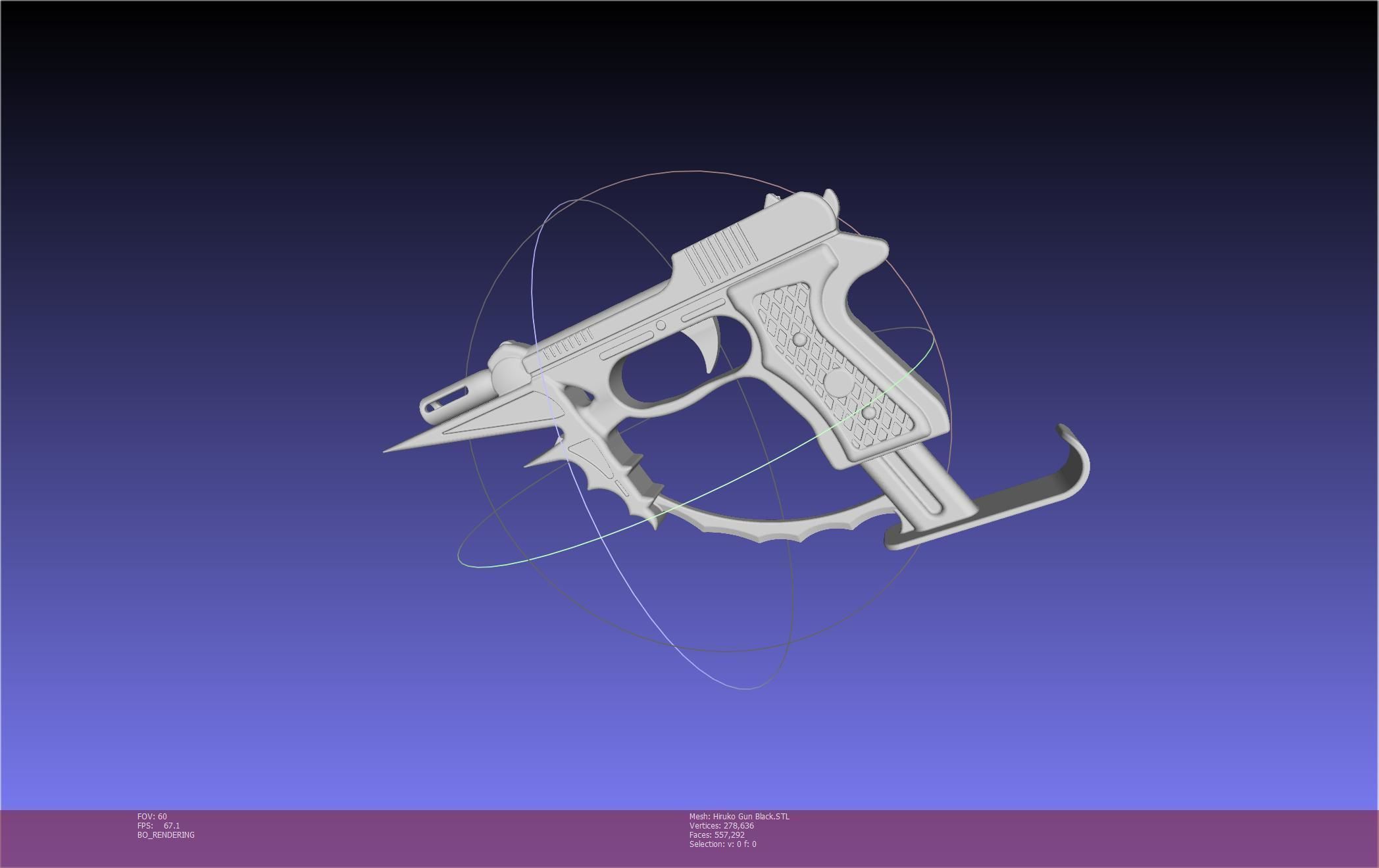 Black Bullet Kagetane Hiruko Guns Basic Models 3D model_35