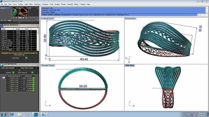 Women bracelets 3dm render detail 3D print model 3D print model_8