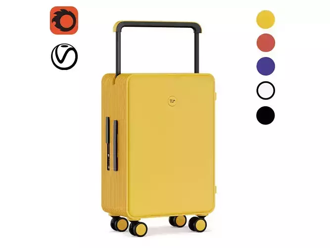 TUPLUS LINE Hardside Checked Luggage 3D model