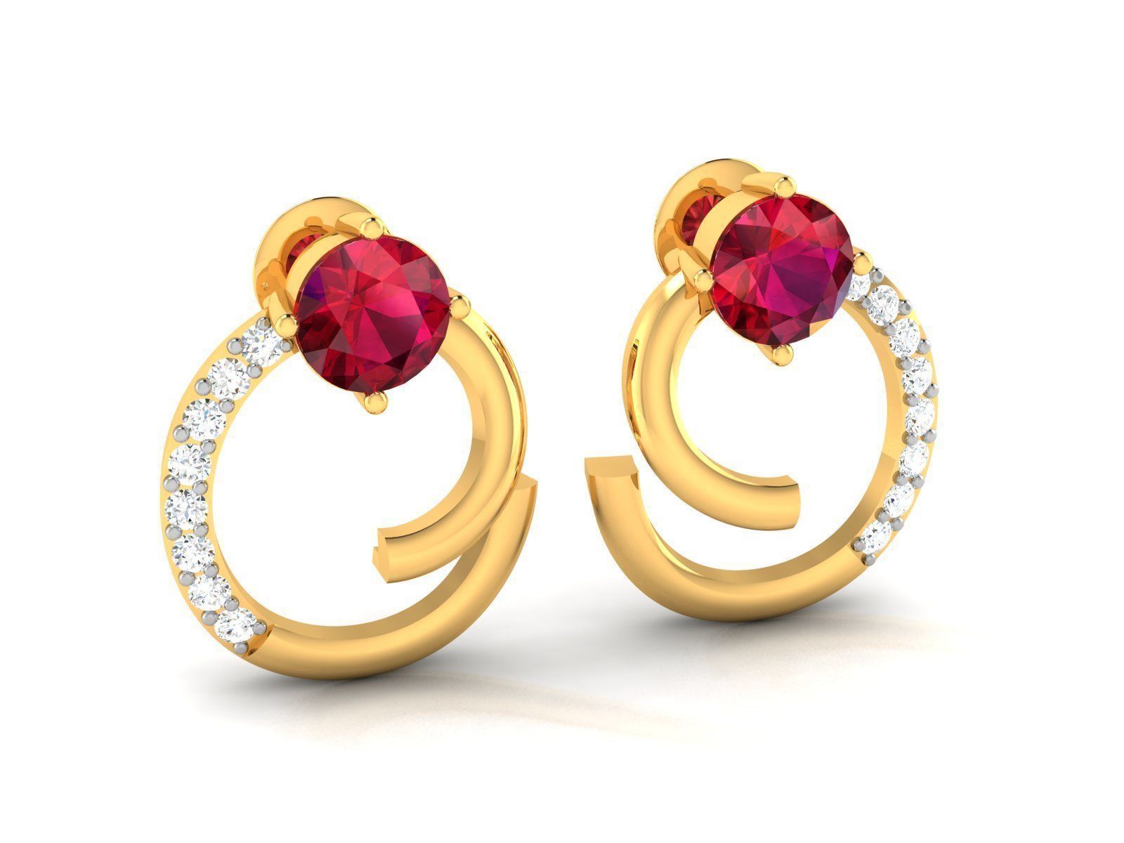 Women earrings 3dm render detail 3D print model 3D print model_1