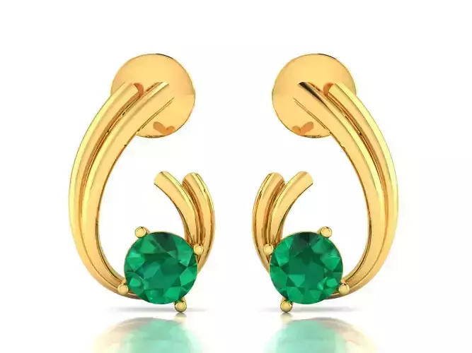 Women earrings 3dm render detail 3D print model