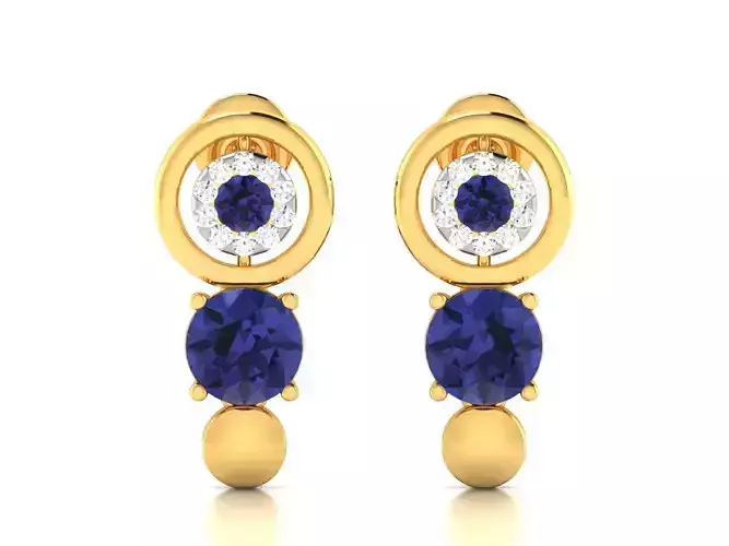 Women earrings 3dm render detail 3D print model