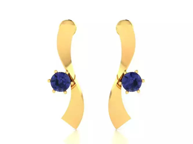 Women earrings 3dm render detail 3D print model