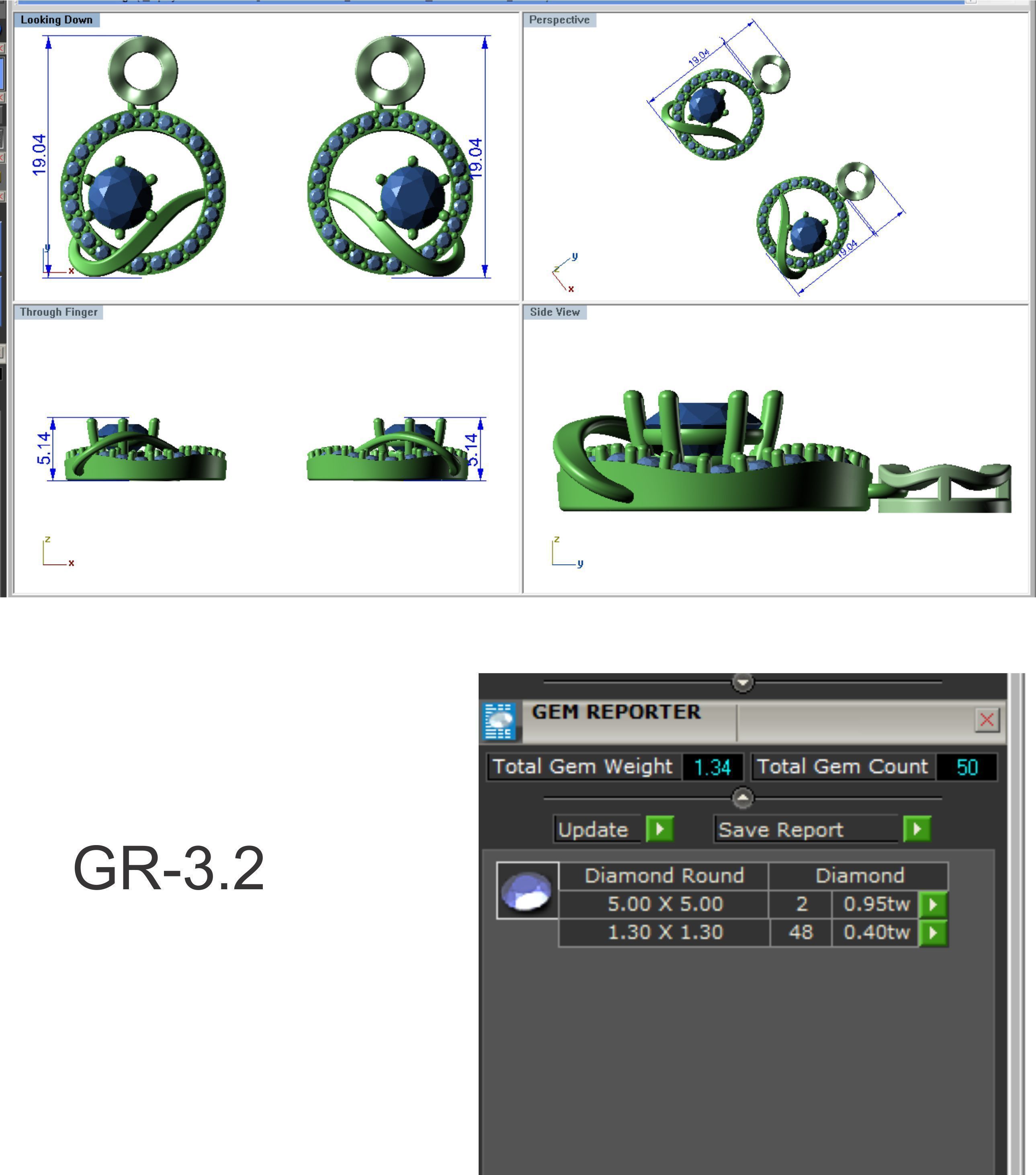 Women earrings 3dm render detail 3D print model 3D print model_1