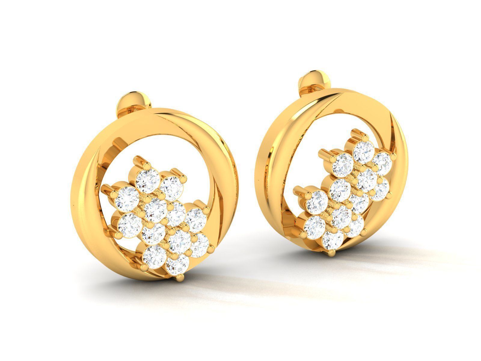 Women earrings 3dm render detail 3D print model 3D print model_1