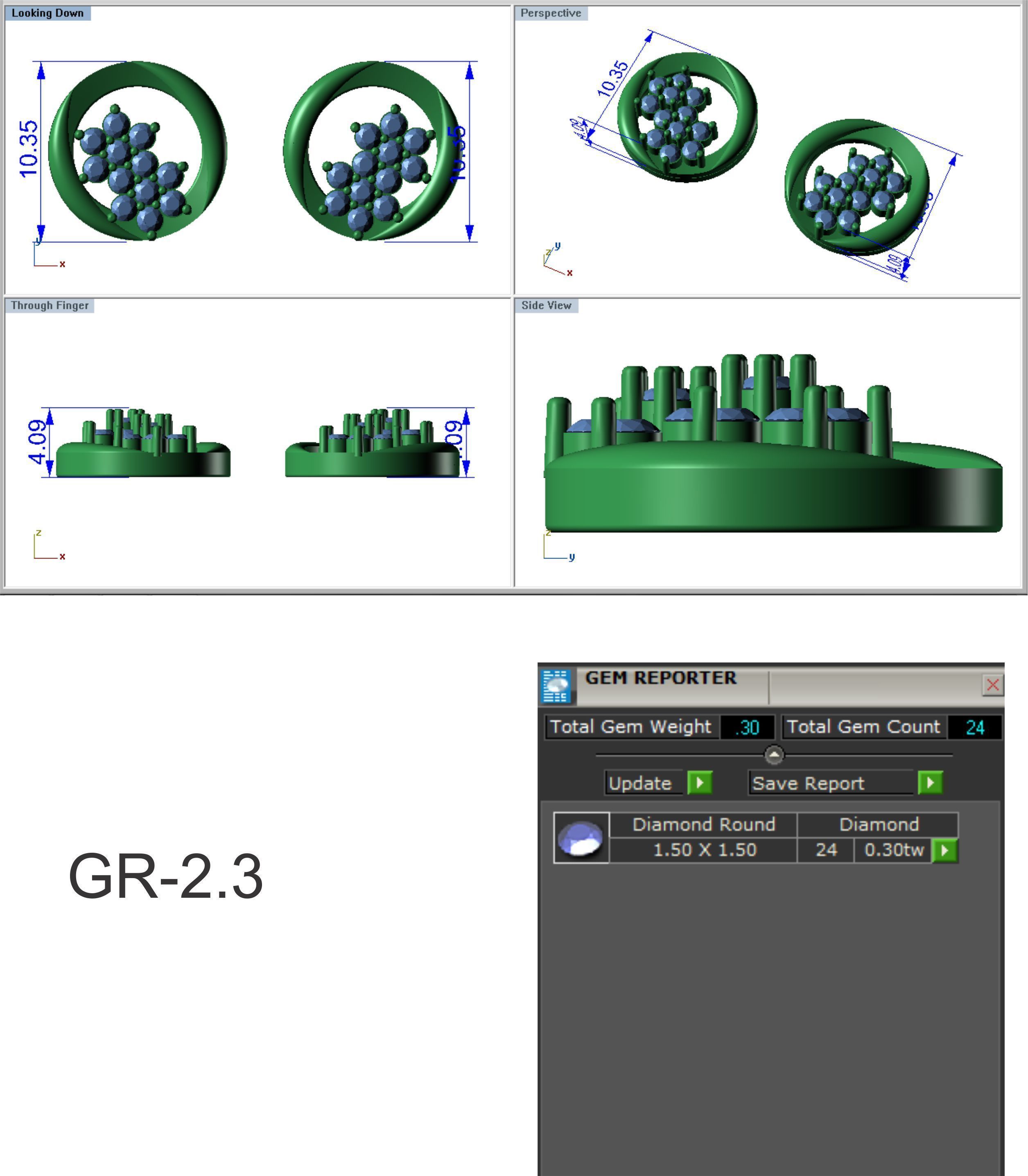 Women earrings 3dm render detail 3D print model 3D print model_6