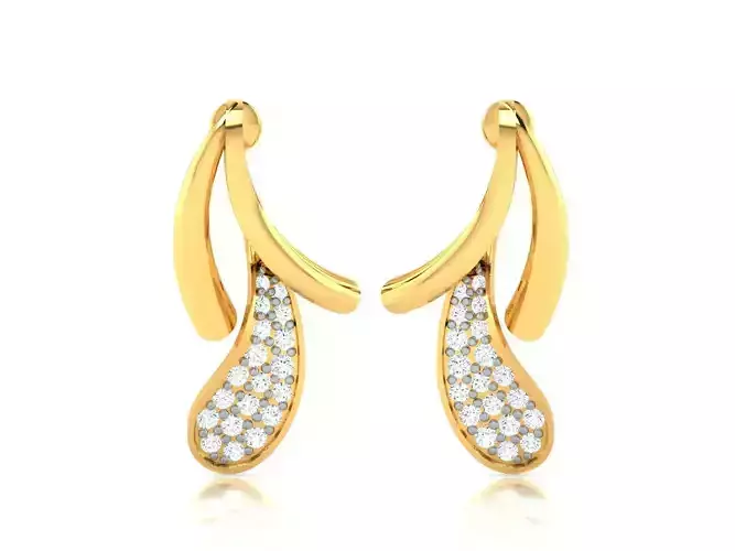 Women earrings 3dm render detail 3D print model