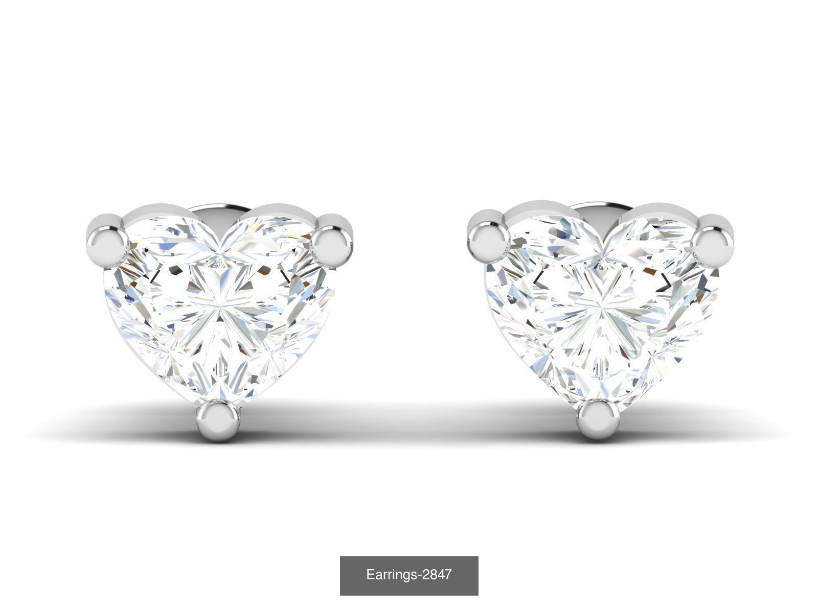 33 SOLITAIRE EARRINGS 3D Model Collection_21