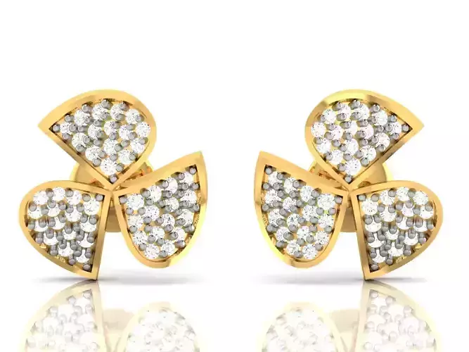 Women earrings 3dm render detail 3D print model