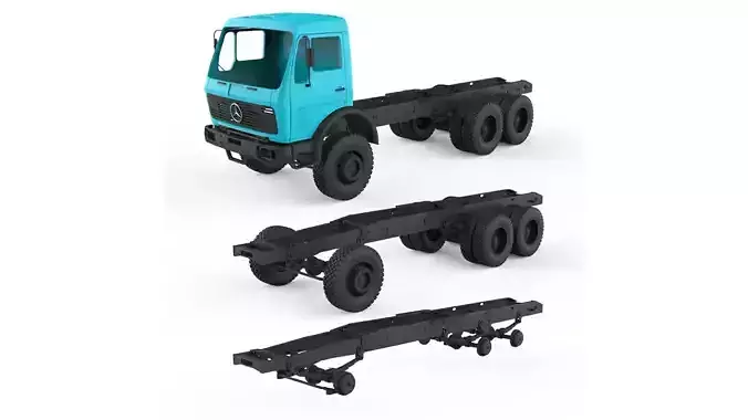 Chassis Mercedes Benz NG 3D print model