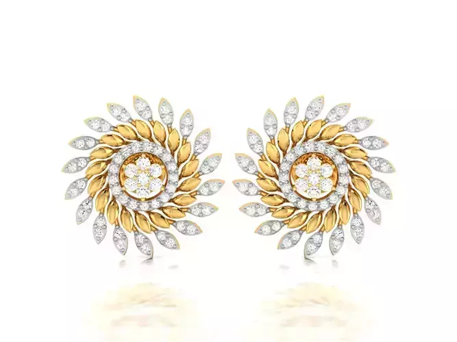 Women earrings 3dm render detail 3D print model