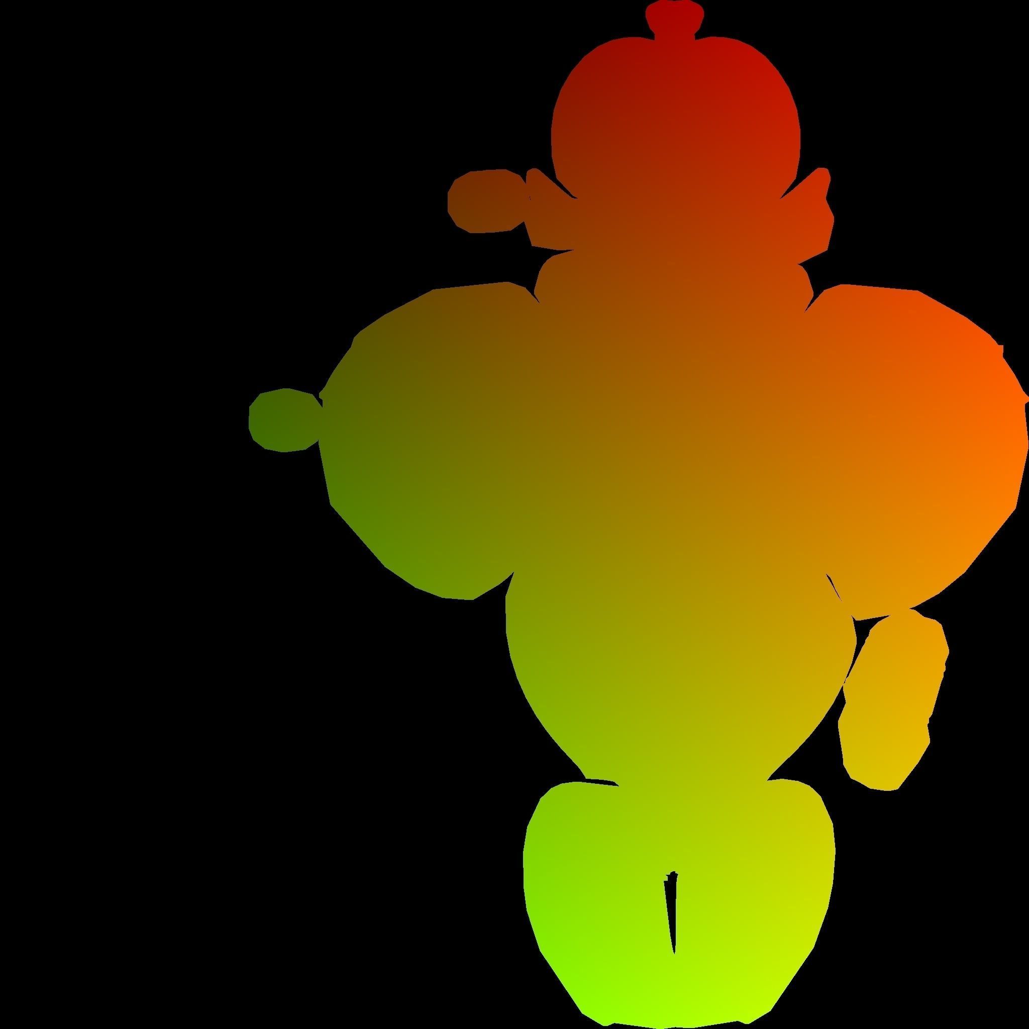 UNICORN balloon 3D model_5