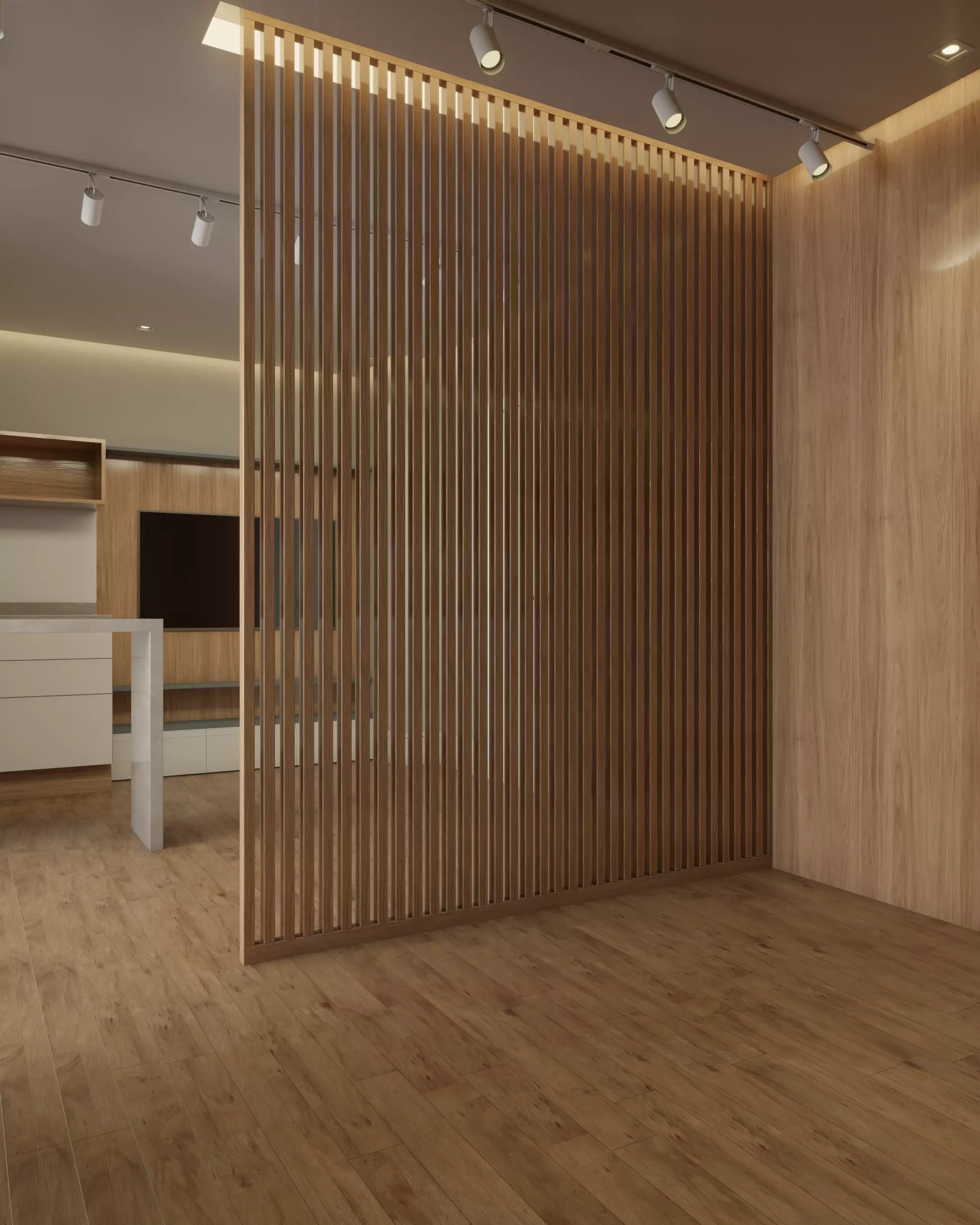 Empty studio interior 01 - 3D model 3D model_0