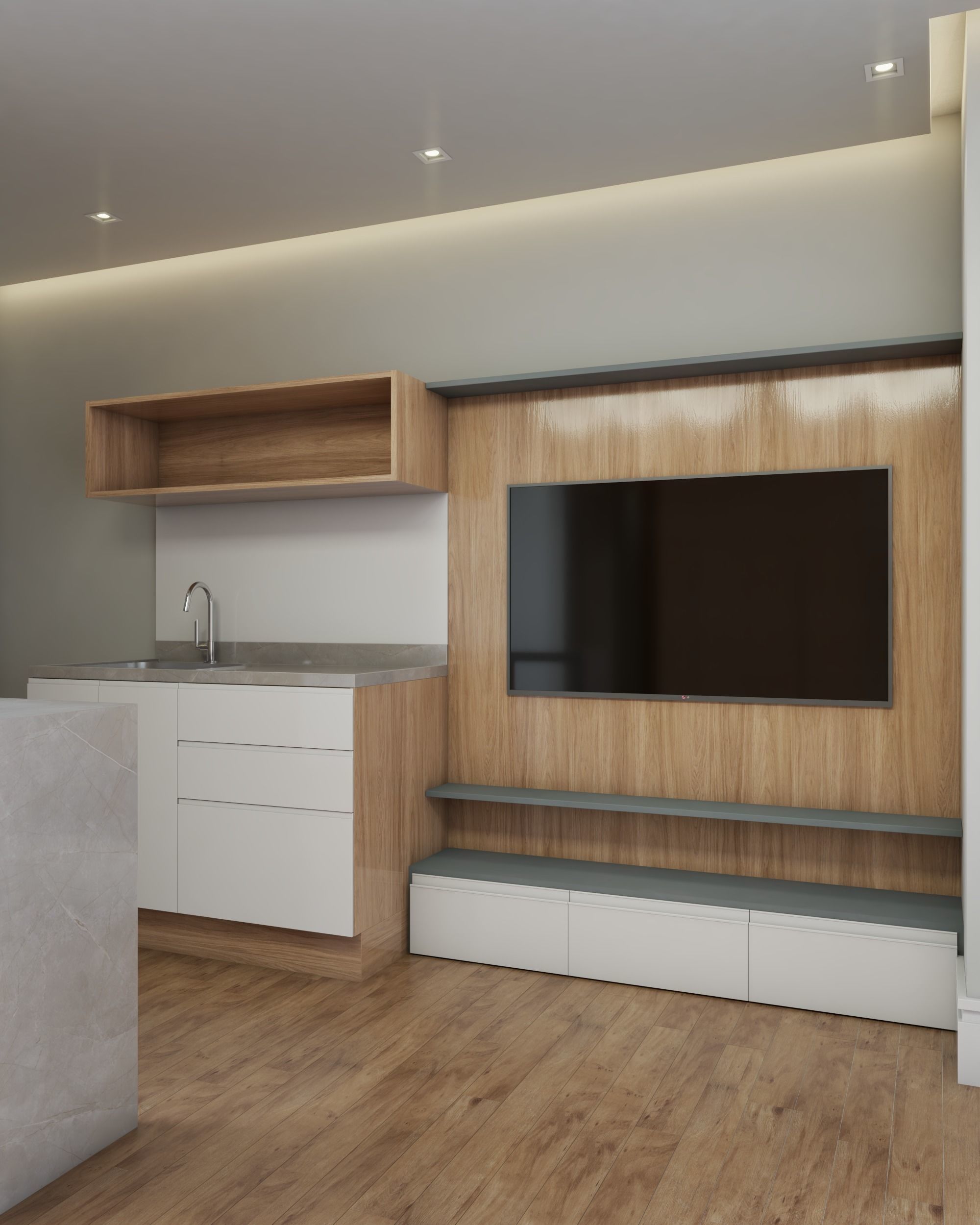 Empty studio interior 01 - 3D model 3D model_4